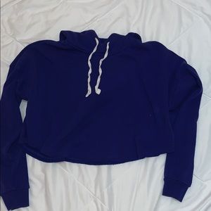 Blue cropped sweatshirt